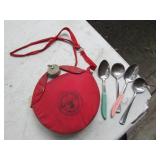 silverware & boy scouts canteen