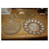 egg plates,glass hat & dish