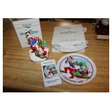 walt disney figurine & plate