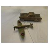 1974 car bank & toy airplane