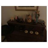 table,figurines & angels & items