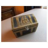 treasure chest metal bank