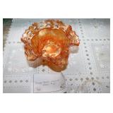 carnival glass dish