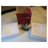 lenox winter greeting chickadee sugar w/box