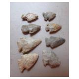 8 arrowheads