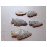 5 arrowheads