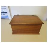 early antique wood box