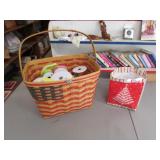 carnation basket,ribbons & items