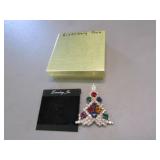 eisenberg ice christmas tree brooch