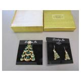 eisenberg ice brooch & earrings