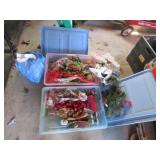 2 totes & all christmas items