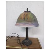 newer hand painted lamp