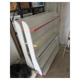 2 wooden shelves