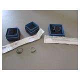 .925 silver rings & earrings