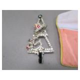 costume christmas tree brooch