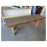 wooden bench