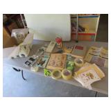hamilton co. book,tape,scissors & items