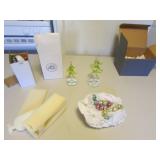 LS Arts green crystal christmas trees