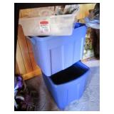 3 empty totes (no lids)