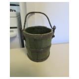 primitive style smaller green bucket