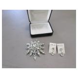 original by robert brooch & earrings