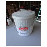 smaller galvanized trashcan