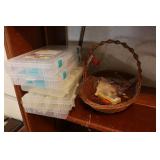 plastic organizers,basket & items