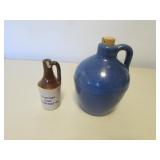 tiny UHL pottery jug & blue jug