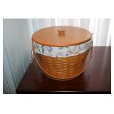 longaberger basket w/all sewing items