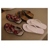 3 pairs of ladys shoes