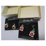 pair of eisenberg ice earrings