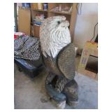 3 ft wooden eagle