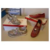 2 pairs of like new rieker size 8 ladys shoes