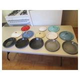 granite pie pans & enamel lids