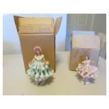 2 west germany sandizell lady figurines