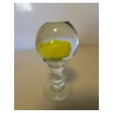 gibson yellow rose windowed paperweight