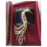 eisenberg ice peacock brooch