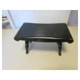 black wood stool