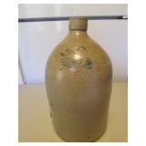 blue swan stoneware crock jug