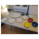 enamel bowls,plates & dish