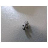 tiny sterling silver bear