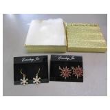 pair of eisenberg ice earrings