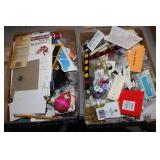 2 flats of sewing items