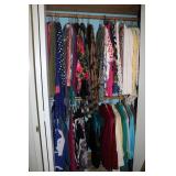 all ladys clothes in closet