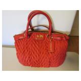 coach 70th anniversary red purse