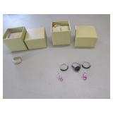 .925 silver rings & earrings