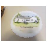 fenton hand painted plate