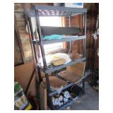 plastic shelf & all items on it