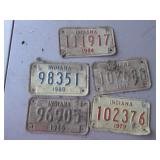 5 indiana motorcycle license plates