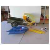GI Joe trailer & toys